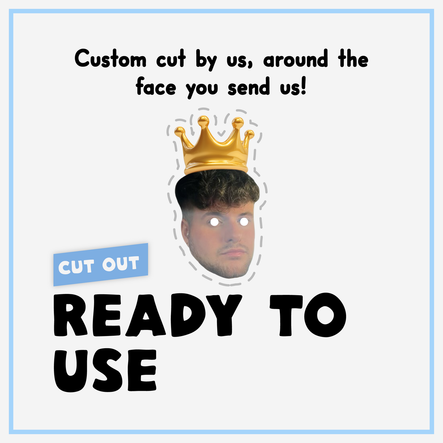 Personalised Face Mask - With A Crown