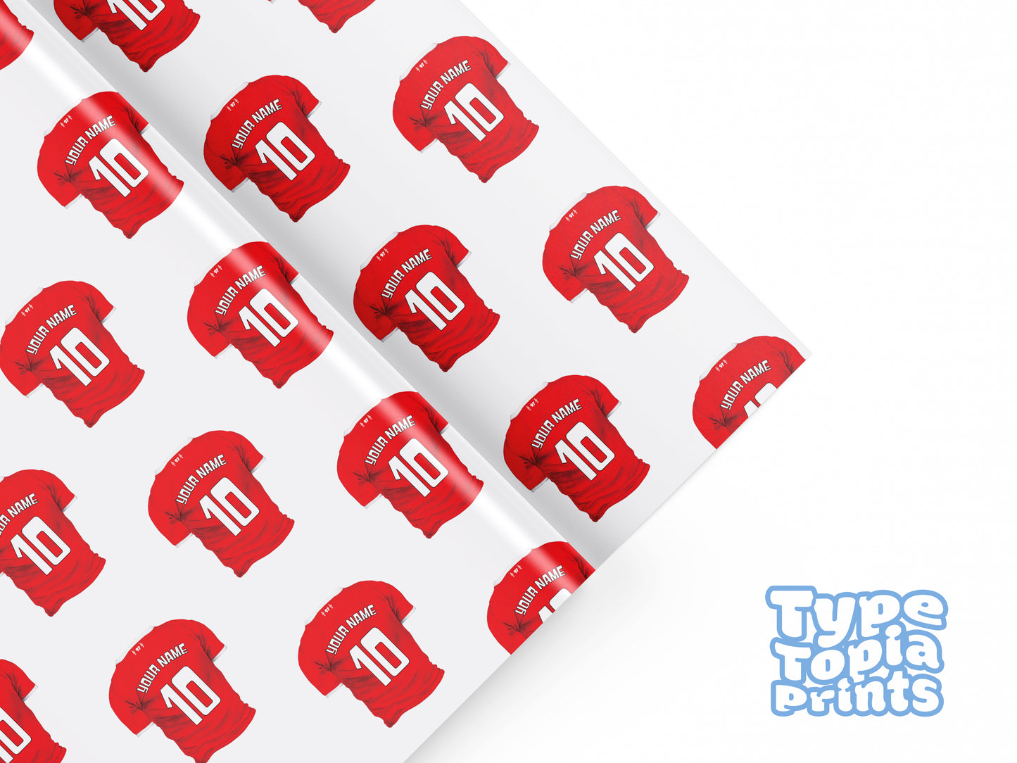 The Football Shirt | Personalised Wrapping Paper