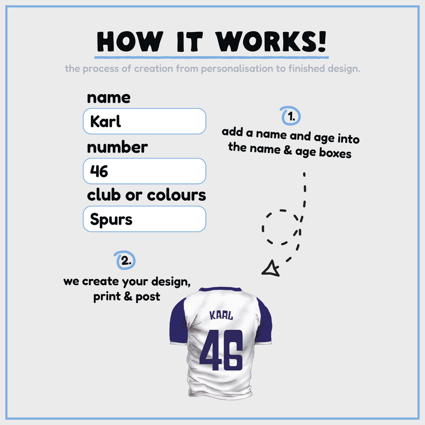 The Football Shirt | Personalised Wrapping Paper