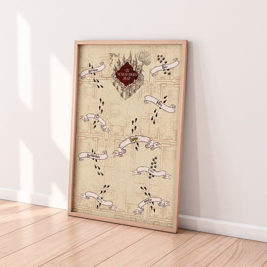 The Marauder's Map | Harry Potter Style Poster