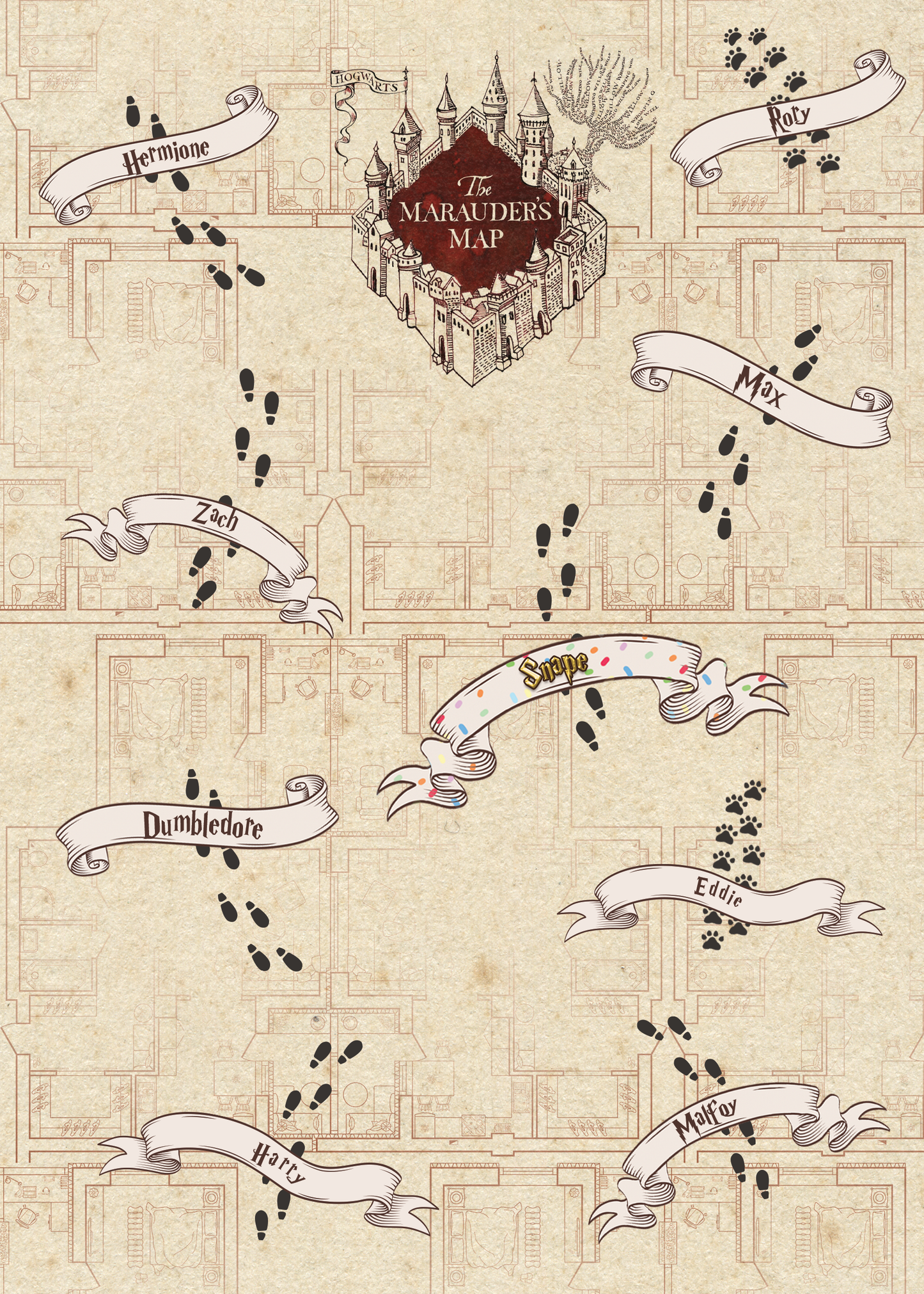 The Marauder's Map | Harry Potter Style Poster
