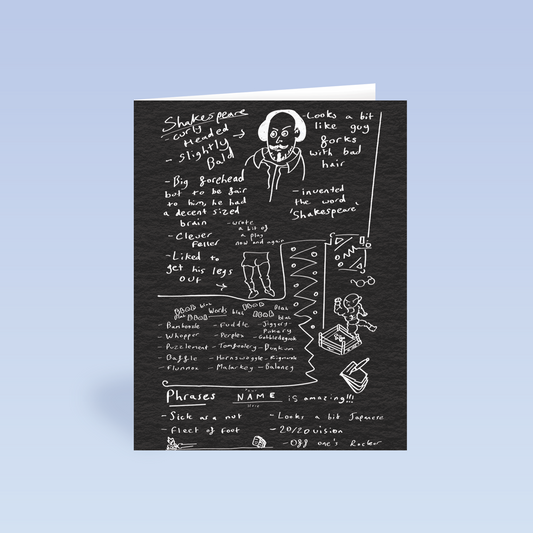 Shakespeare | Greetings Card