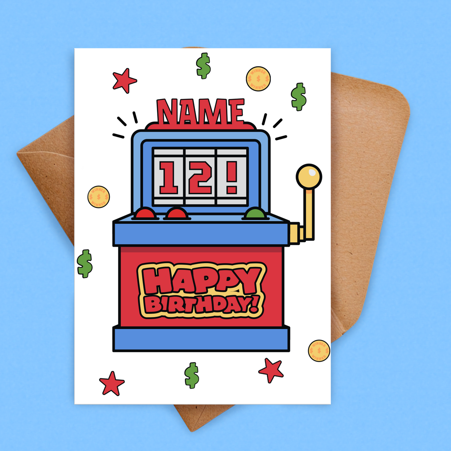 The Gambler | Personalised Birthday Card