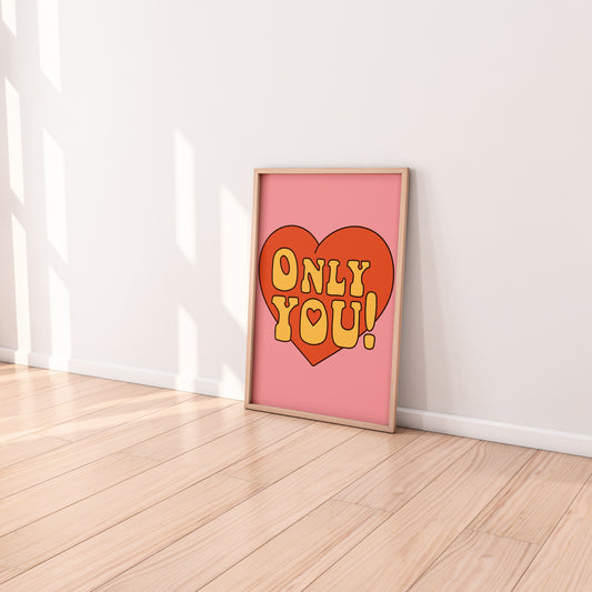 Wall Poster | Love Heart | Only You