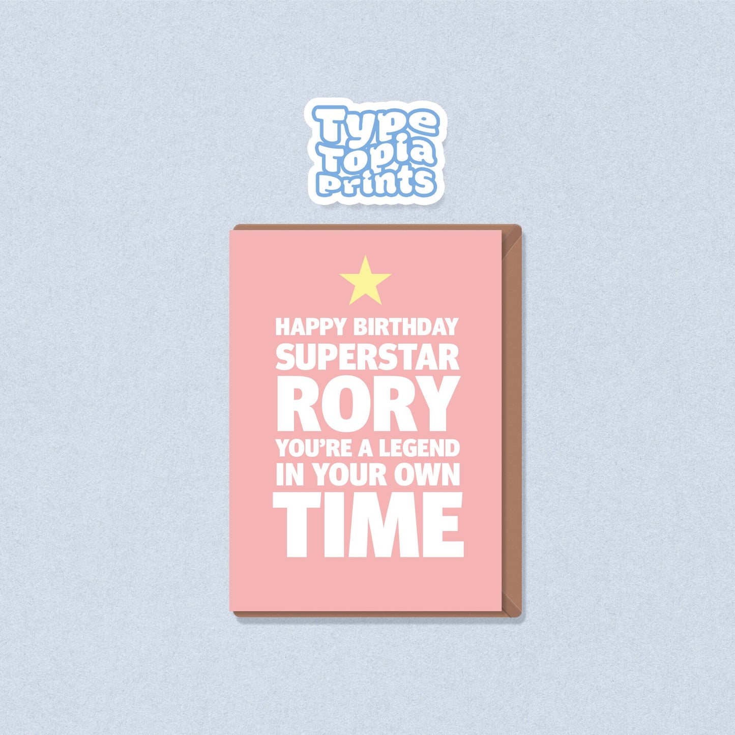 Happy Birthday Superstar | Personalised Birthday Card