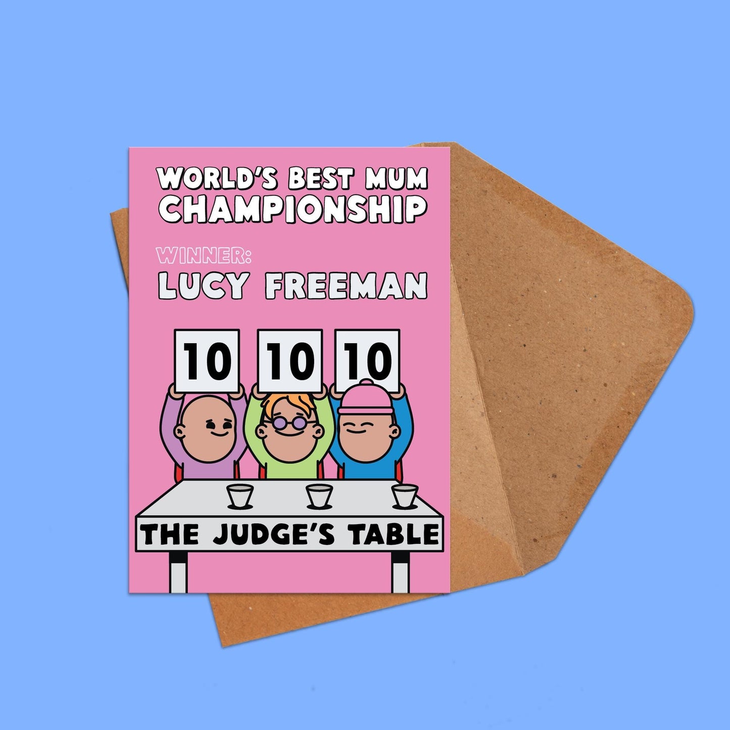 Personalised Mother's Day Card | Best Mum On Earth | Mother's Day | Add Your Name