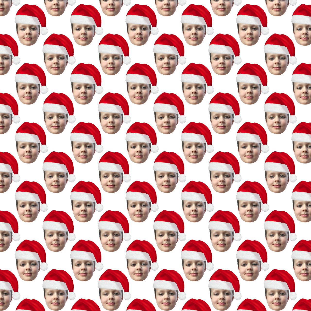 The Santa Hat | Personalised Christmas Wrapping Paper