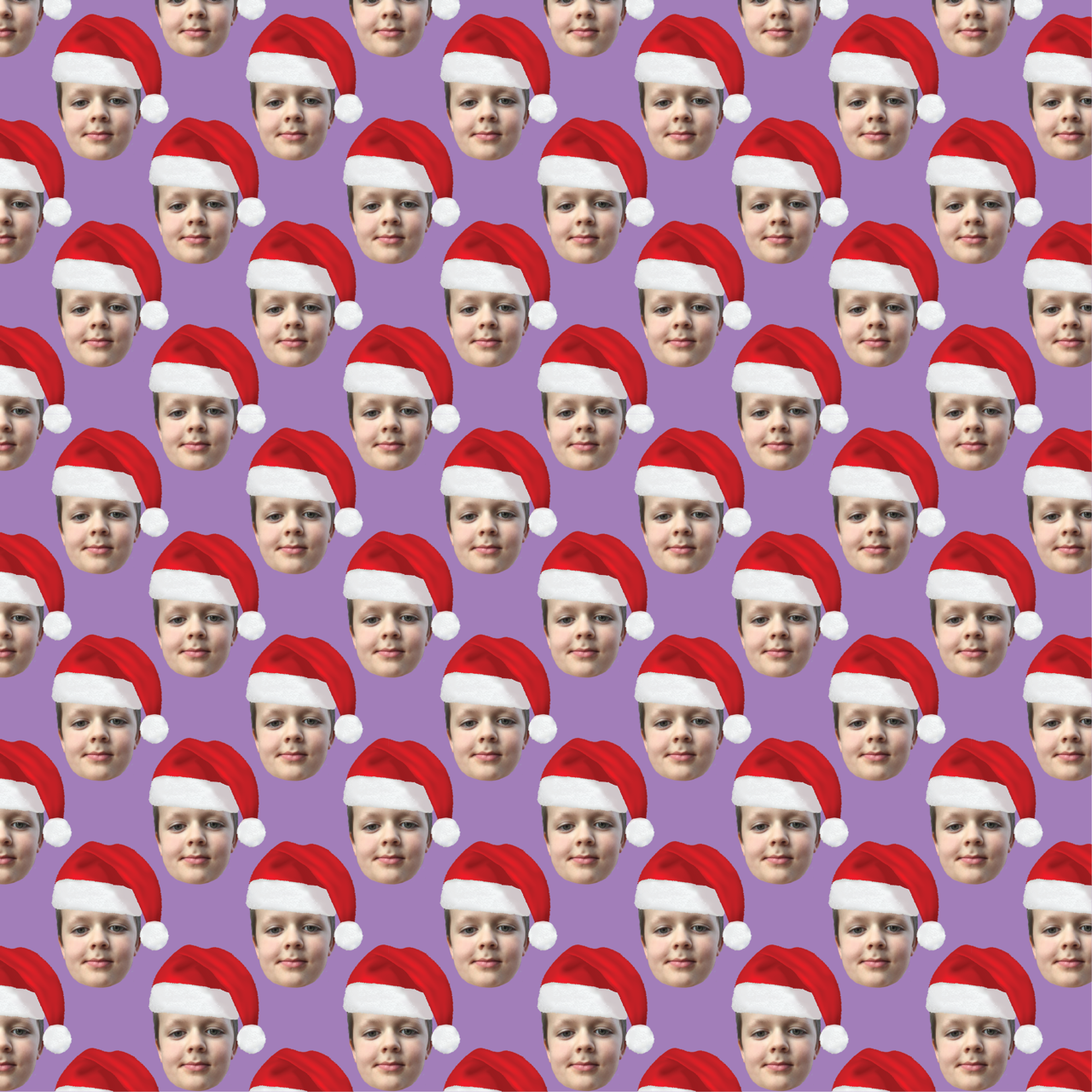 The Santa Hat | Personalised Christmas Wrapping Paper