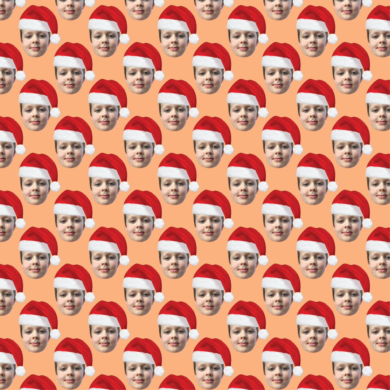 The Santa Hat | Personalised Christmas Wrapping Paper