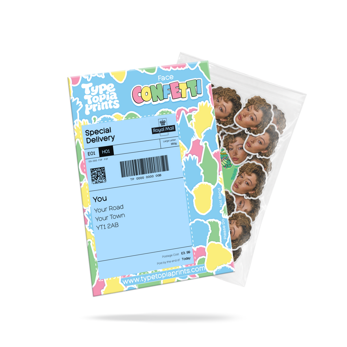 Face confetti pack