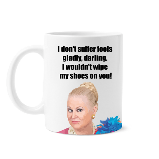 Kim Woodburn "Fools" Mug