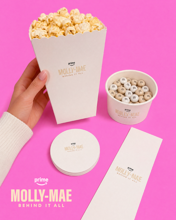 A collection of personalised prints we created for Molly Mae's 'Behind It All' Season Two premiere on Amazon Prime.