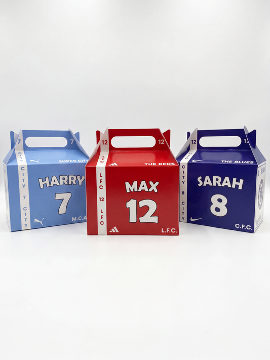 Personalised ANY CLUB Football Party Boxes