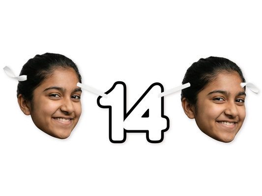 Face & Age - Personalised Bunting