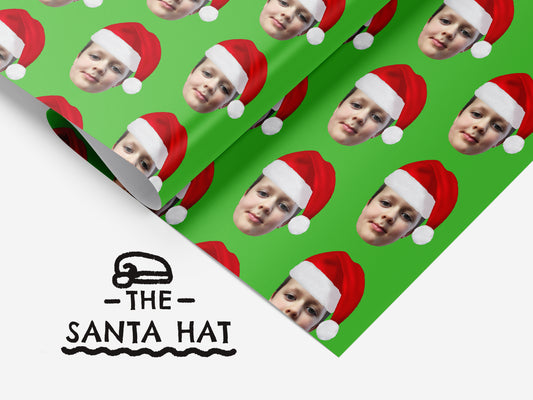 The Santa Hat | Personalised Christmas Wrapping Paper