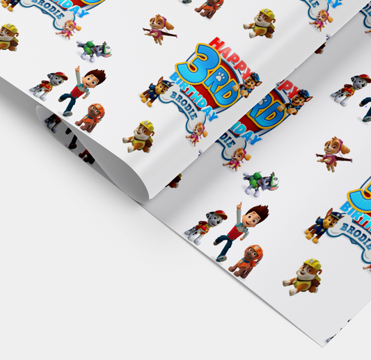 Custom Order Gift Wrap - Paw Patrol - 5 Metres