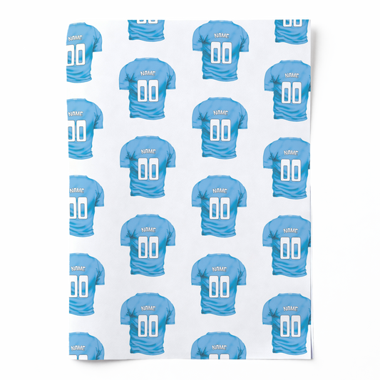 The Football Shirt | Personalised Wrapping Paper