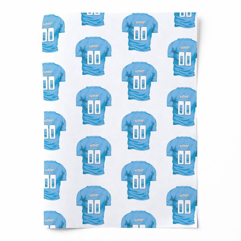 The Football Shirt | Personalised Wrapping Paper
