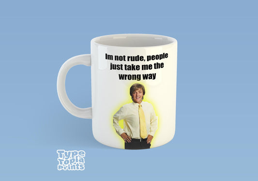 Mr G "Rude" Fan Mug – Perfect Gift for Fans of the Icon & TV Star - Funny Mug