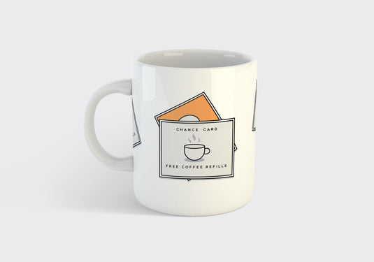 Image Monopoly 'Chance Card' Mug | Free Coffee Refills