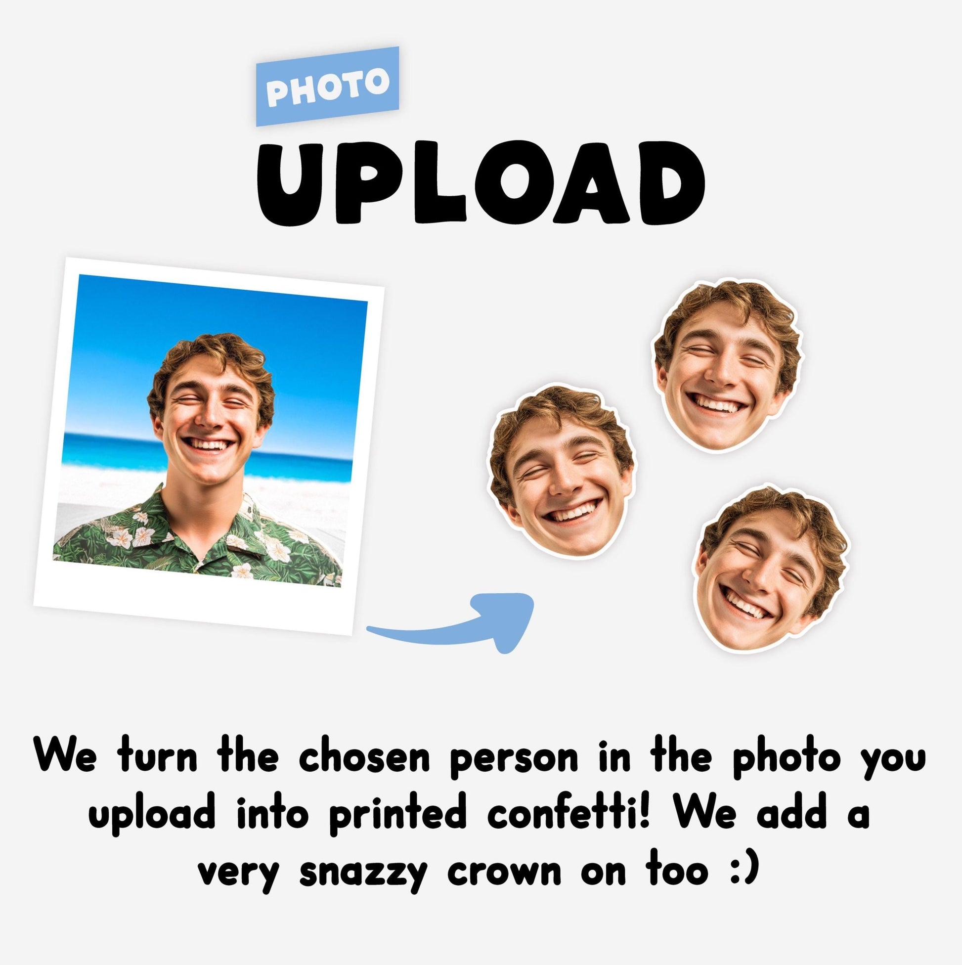 Personalised Space Face Confetti | Astronaut