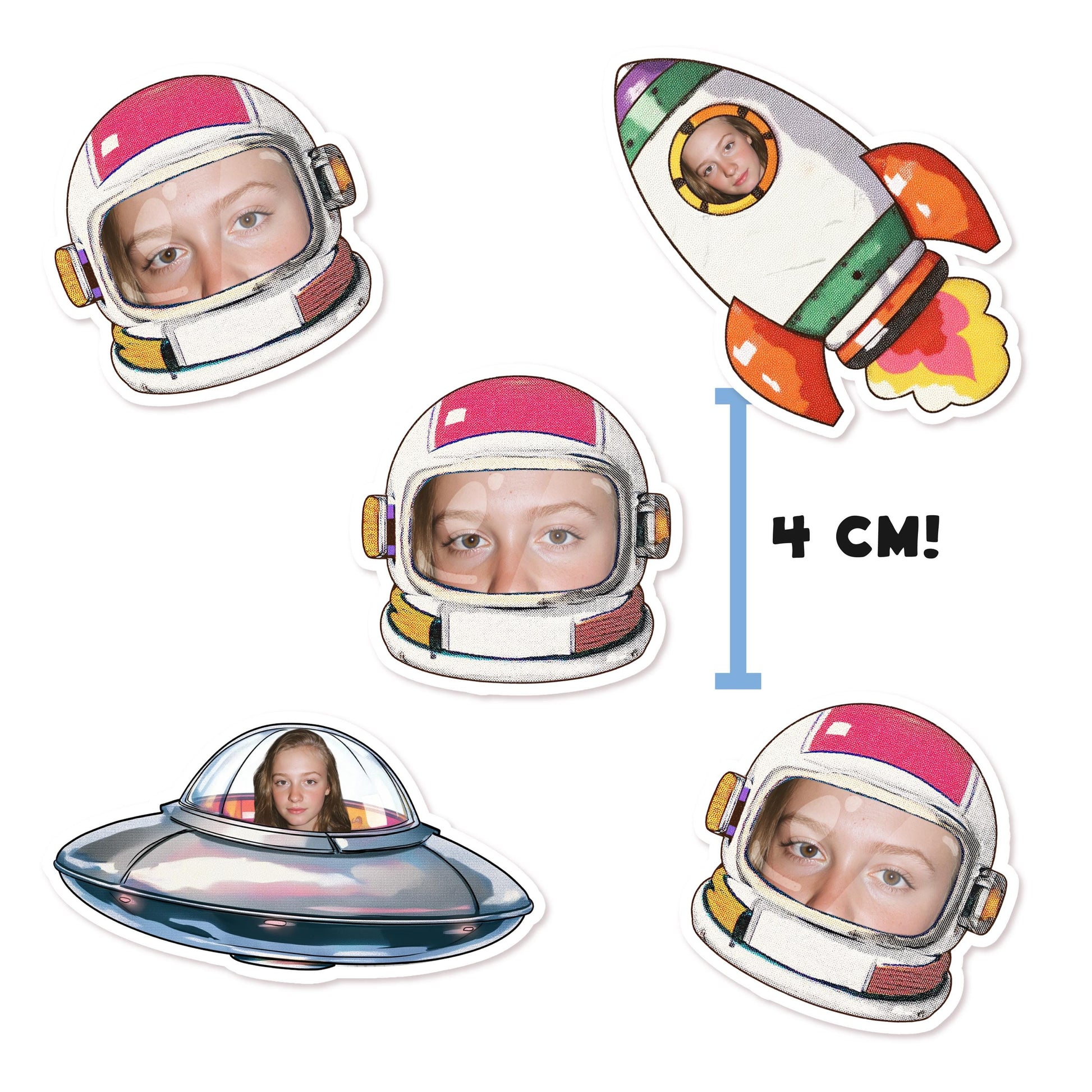 Personalised Space Face Confetti | Astronaut