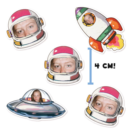 Personalised Space Face Confetti | Astronaut