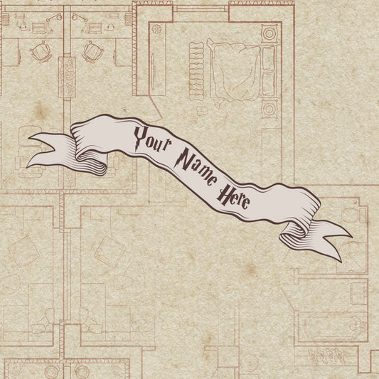 Marauder's Map | Harry Potter Wrapping Paper | Personalised Gift Wrap | Harry Potter | Wizard | Personalised Wrapping Paper | Dumbledore