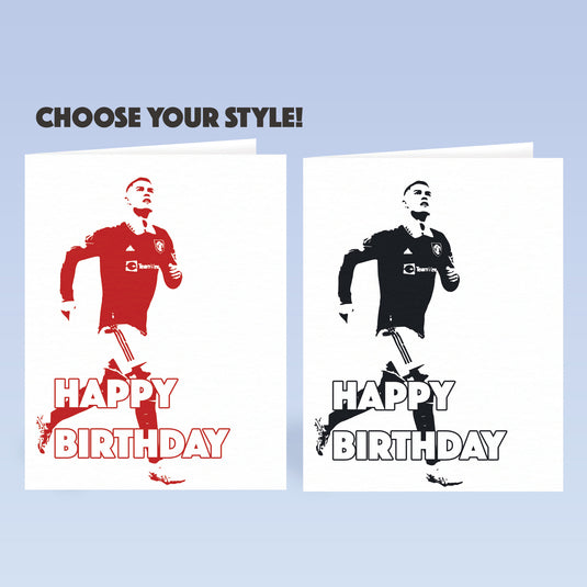 Image Ronaldo Card | MUFC Card  | Birthday Card | Greetings Card | Manchester | Cristiano Ronaldo
